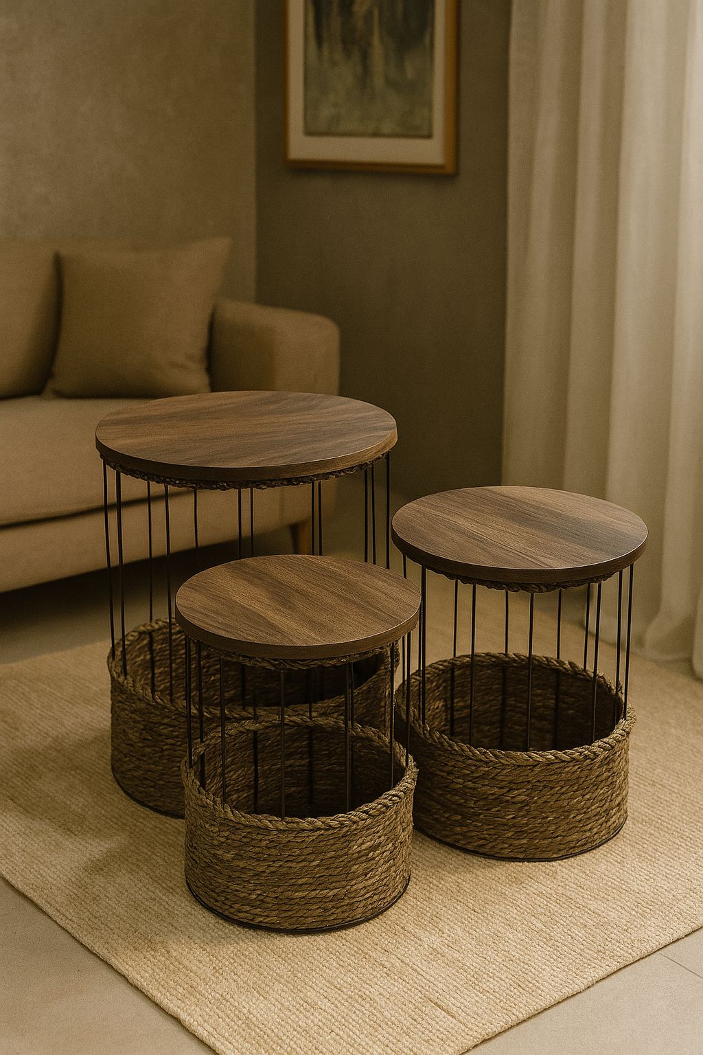 WOODEN TOP TABLES
