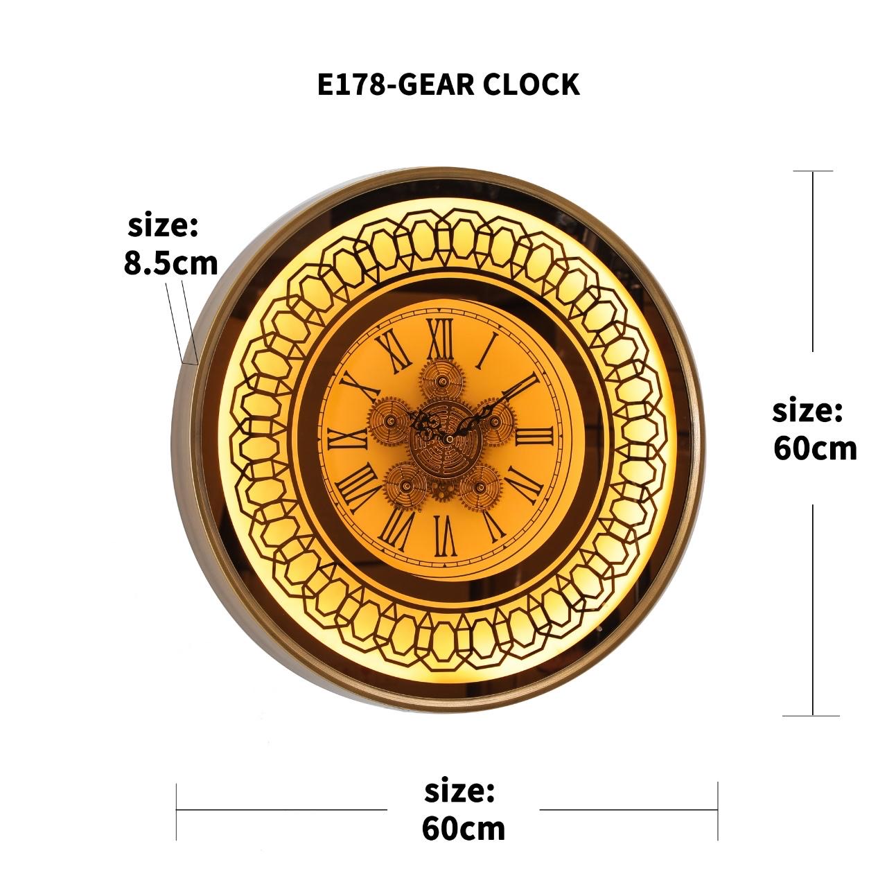 Imported Wall clock with LED lights