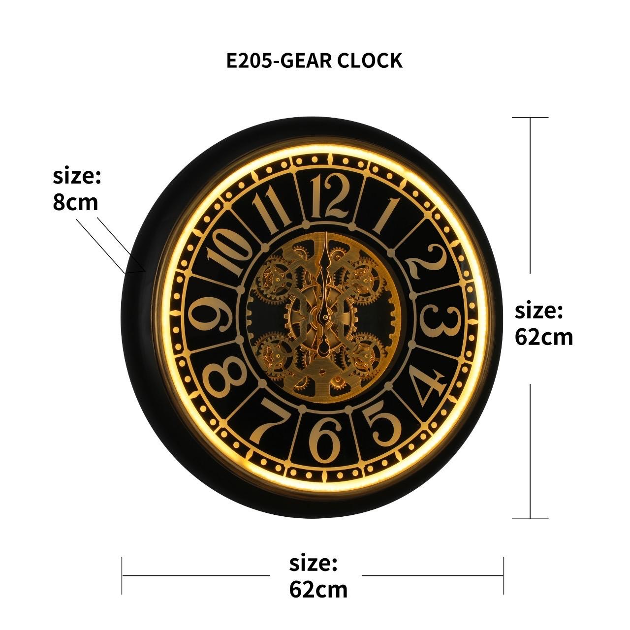 Imported Wall clock with LED lights