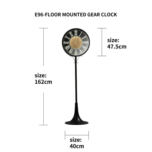 Cheval Wall Clock - Elegant Wooden Design with Light Brown Numbers