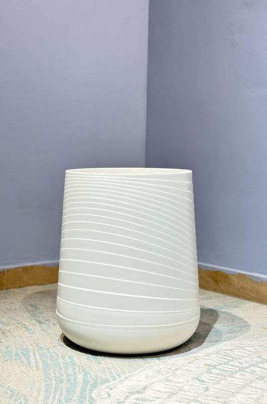 PVC Imported Planter in White