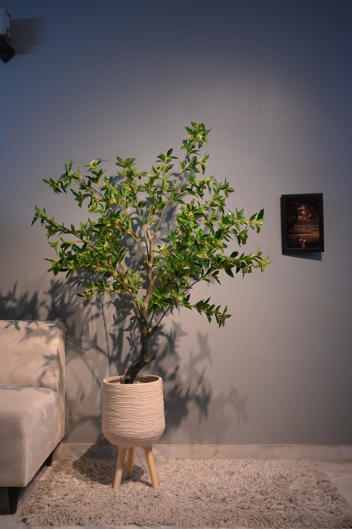 Artificial Flowering Tree (5ft) without Textured Planter