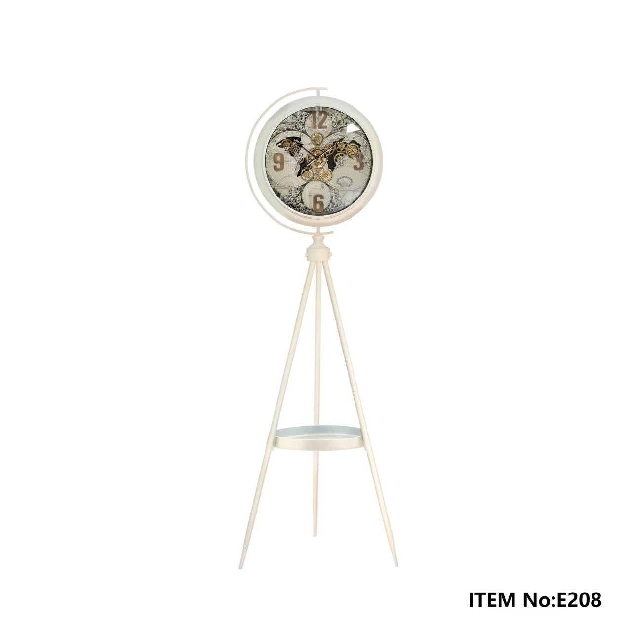 Imported standing  clock white
