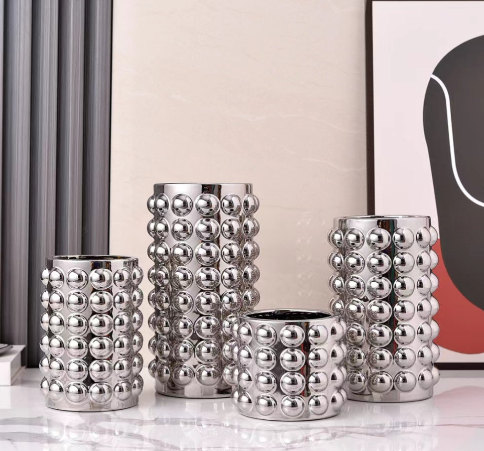 Set of 4 Ceramic vases