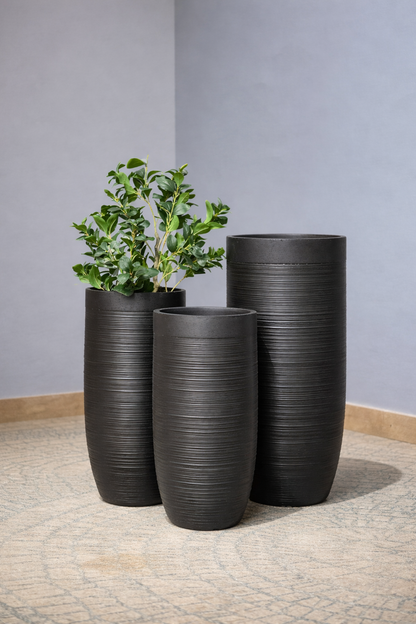 Slate Textured Tall Planters