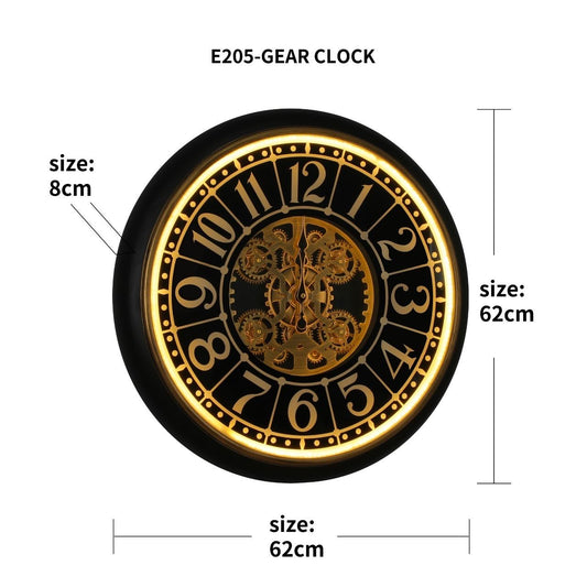 Imported Wall clock with LED lights