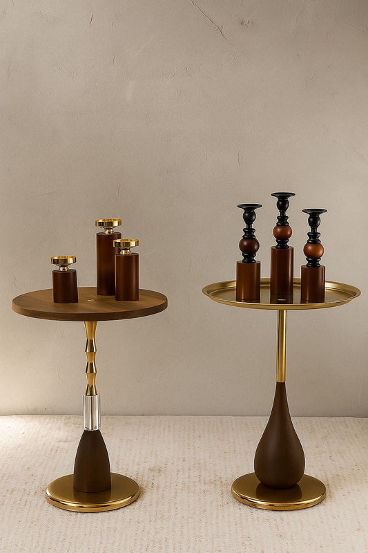 Luxury Round Side Tables | Modern Accent Tables for Living Room & Bedroom Décor