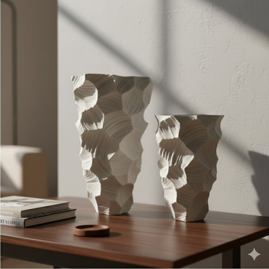 Abstract Sculpted Texture Vase