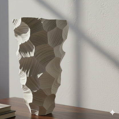 Abstract Sculpted Texture Vase