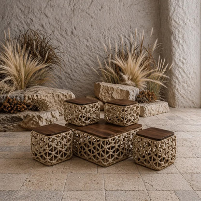 Rattan tables