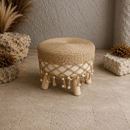 Aurelia Round Pouf Table