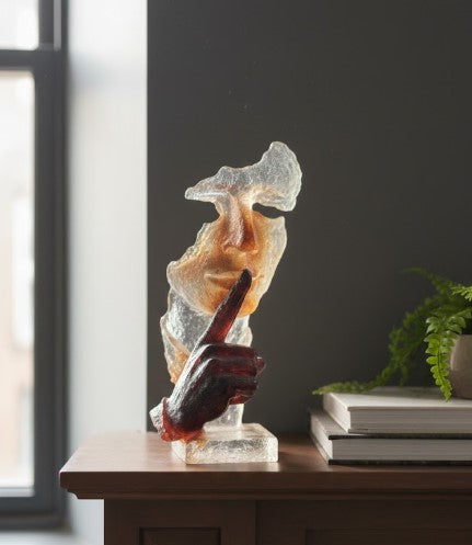 Abstract Silent Thinker Sculpture