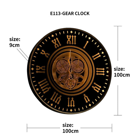 Colorado Moving Gear Wall Clock