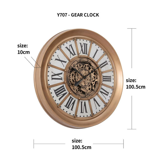 Industrial/vintage-inspired clock range