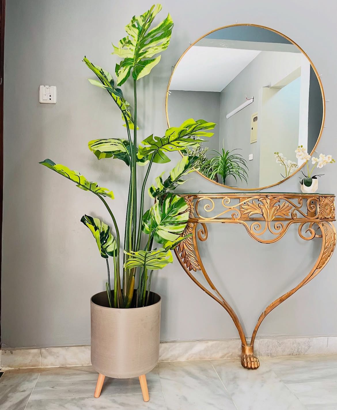 Artificial monstera House Plants Artificial Palm Artificial Tree