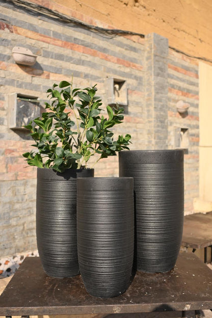 Slate Textured Tall Planters
