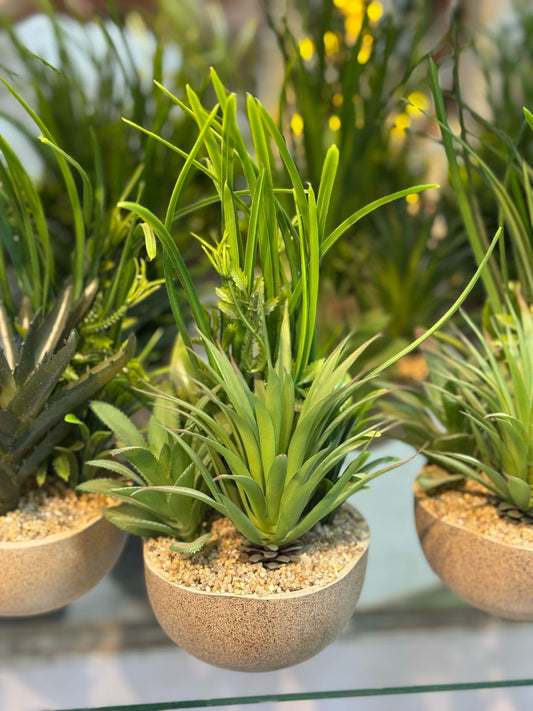 Artificial Flower Succulent Plant Bonsai DIY