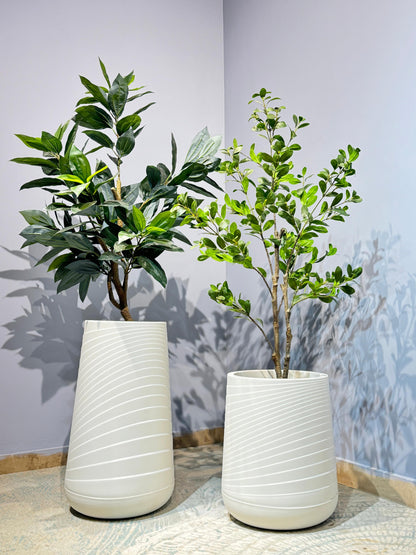 PVC Imported Planter in White
