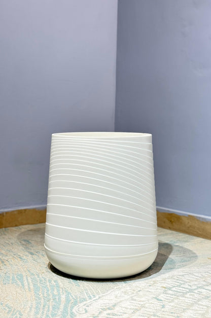 PVC Imported Planter in White